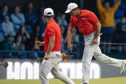 Tiger woods has been suspended after attacking Rory McIlroy at Jupiter links IMG 4108